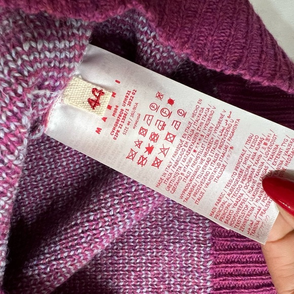 Men’s MARNI Virgin Wool Printed Sweater Vest size 44 - Picture 9 of 11